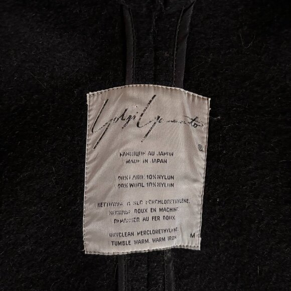 Extremely Rare Vintage Yohji Yamamato Wool Coat Made in Japan - Picture 10 of 11